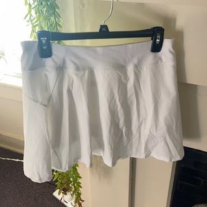 White all in motion tennis skirt